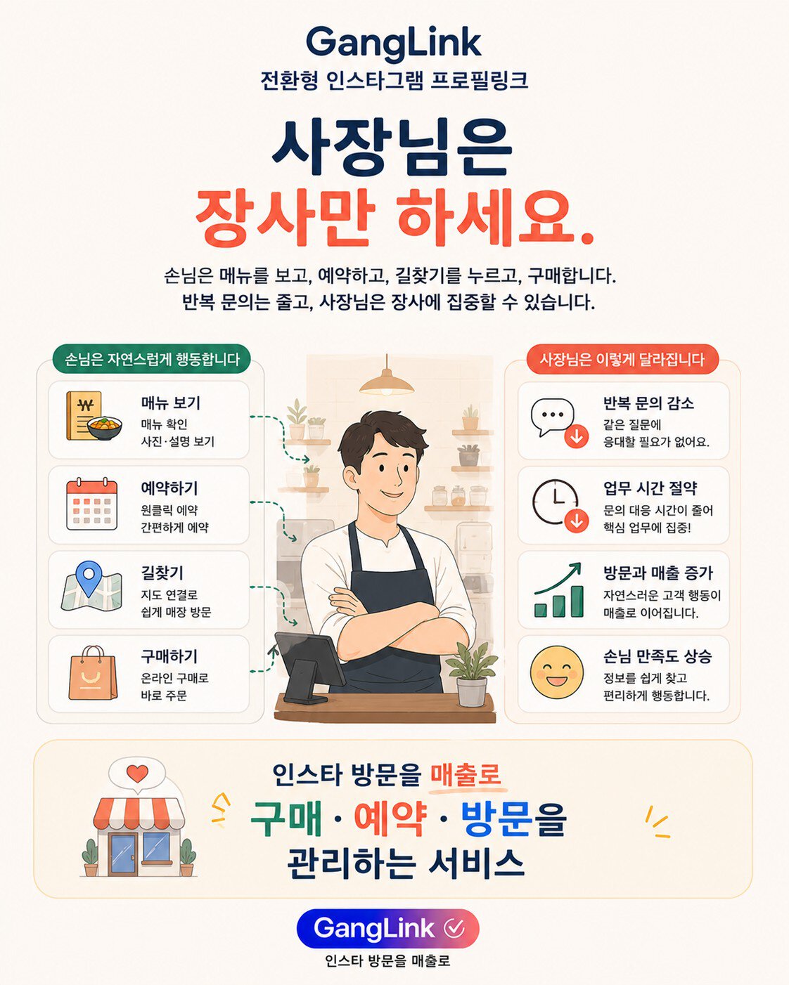 강링크 설명 3 - 사장님은 장사만 하세요